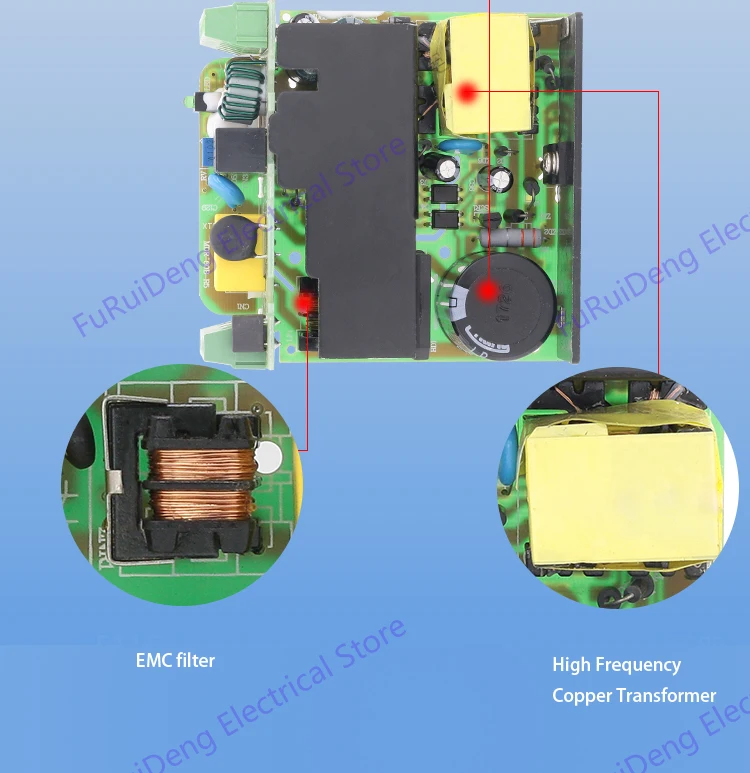 Выход DC5V, 12 V, 24 V, 48V MDR блок питания AC DC с функцией вывода сигнала din-рейку импульсный источник питания 100W smps