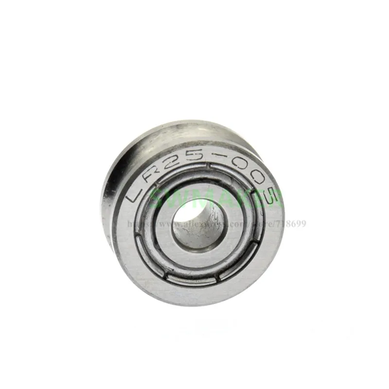 Подшипниковый шкив SWMAKER 10 штук 5*17*7мм с нарезанным каналом U, диаметр трекового ролика 5мм, нестандартное направляющее колесо LR25.