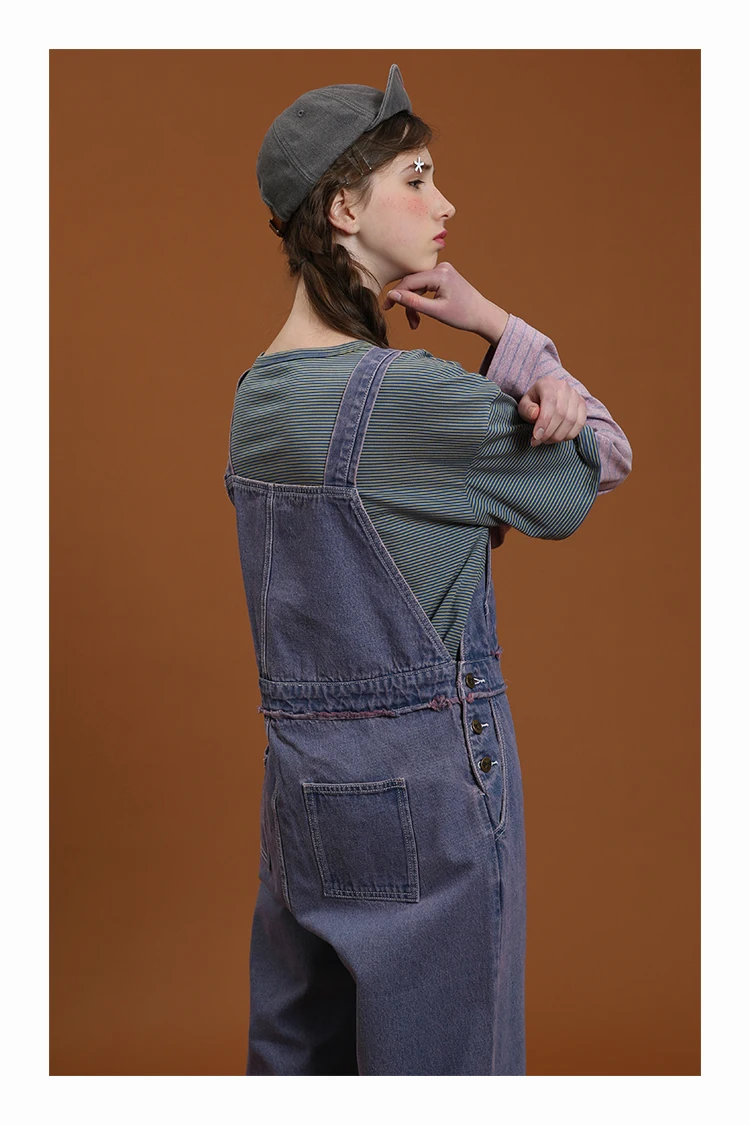 Новинка весны 2017 модные женские комбинезоны длинные джинсовые широкие брюки