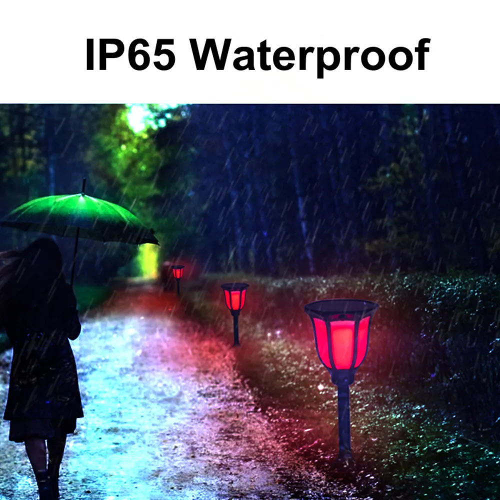 IP65 RGB Солнечный свет танцы светодиодный открытый мерцающий фонарь Водонепроницаемый для сада патио двора бассейна Свадебные украшения