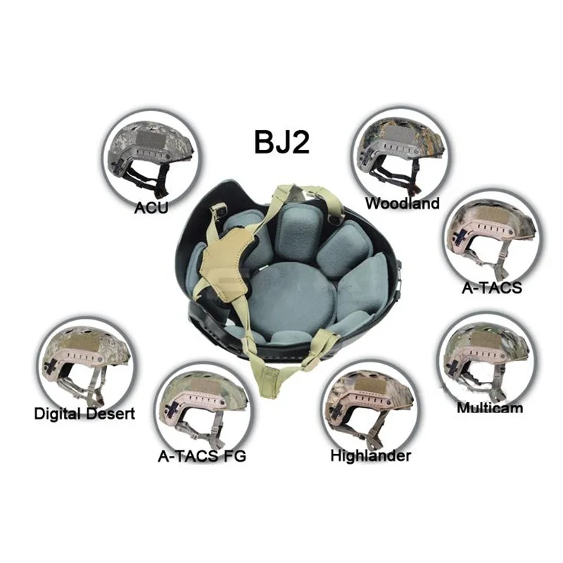 

tactical Base Jump helmet series simple version cycling helmet BJ2 net color MCATFGDDACUSWHLDATTYP