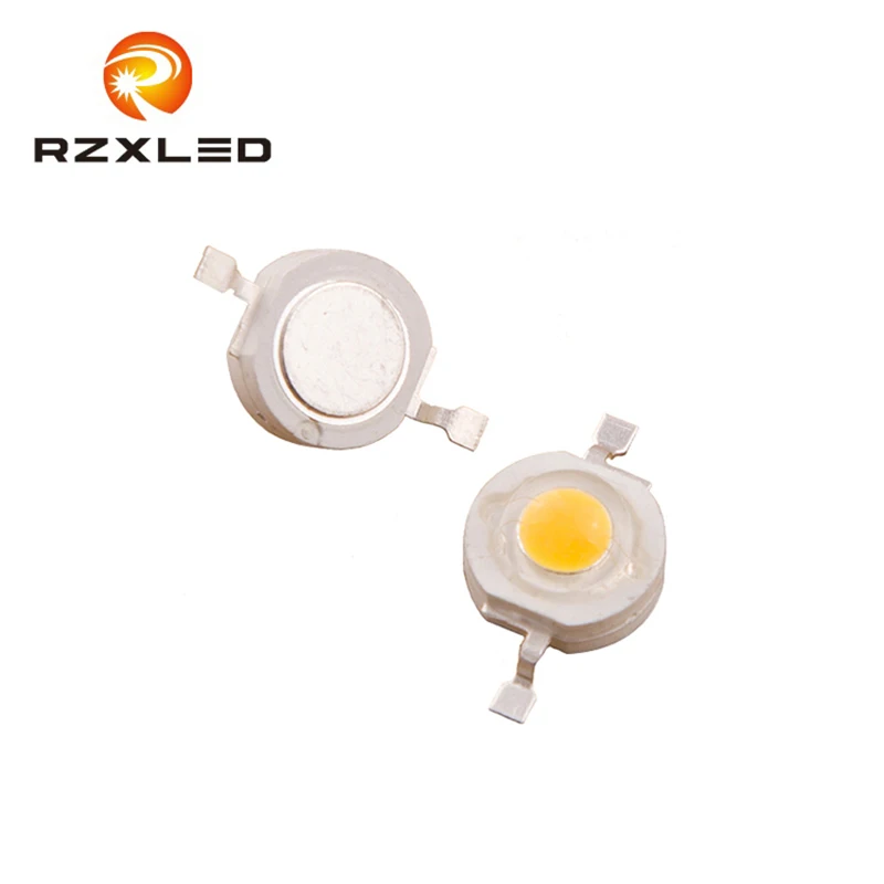 50 шт./лот 1 Вт 3 вольт диоды Сверхъяркие белые 6000 К теплые 3000 90 100 лм лампы 300 мА|diodes