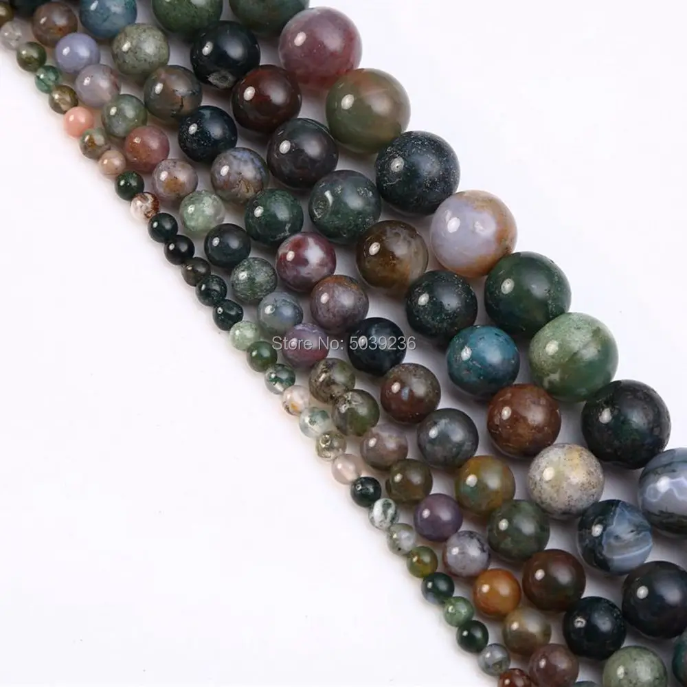 Оптовая продажа натуральный камень гладкий индийский агат круглые свободные