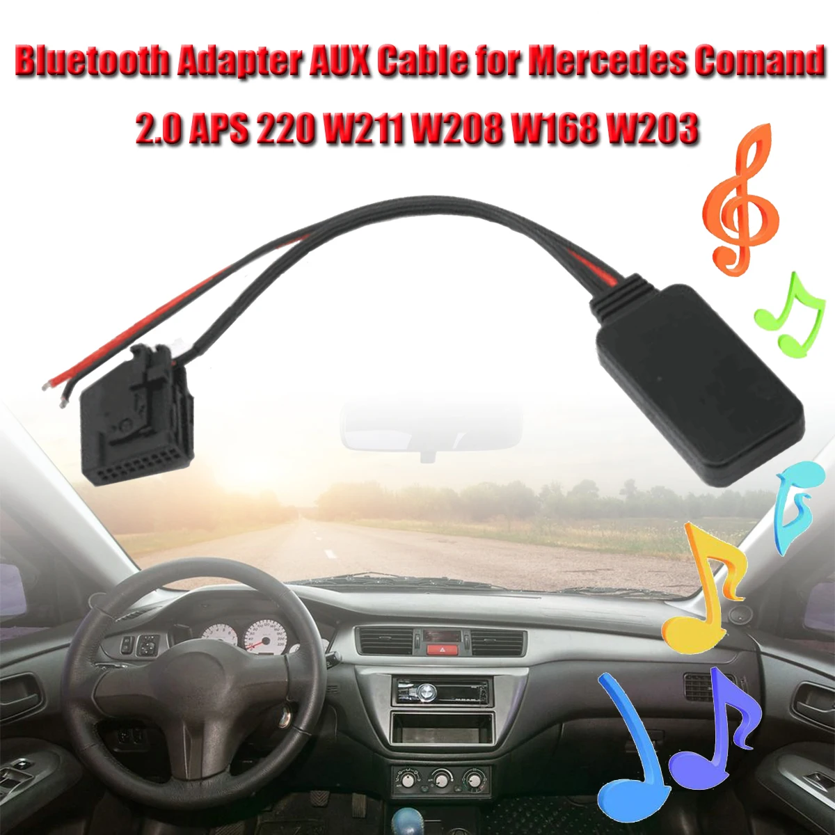 Автомобильный bluetooth адаптер AUX кабель для Mercedes Comand 2 0 портативный автомобильный