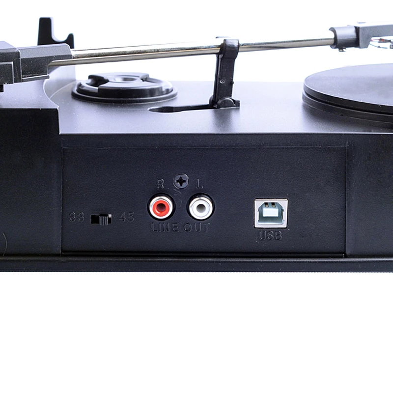 33/45rpm портативный USB проигрыватель винил LP виниловых проигрывателей в MP3