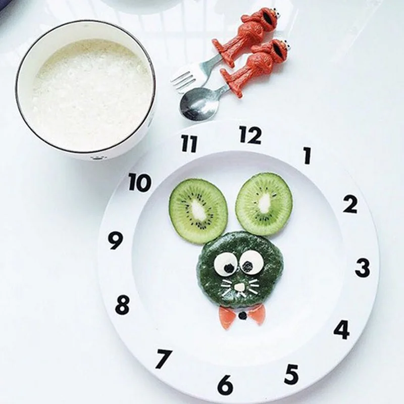 Креативная детская тарелка геометрический узор Плоский Поднос пищевой ps