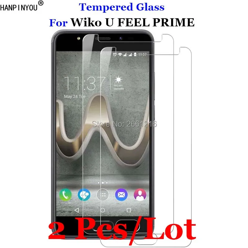 2 шт./лот для Wiko U FEEL PRIME закаленное стекло 9H 2.5D Премиум Защитная пленка экрана UFEEL 5
