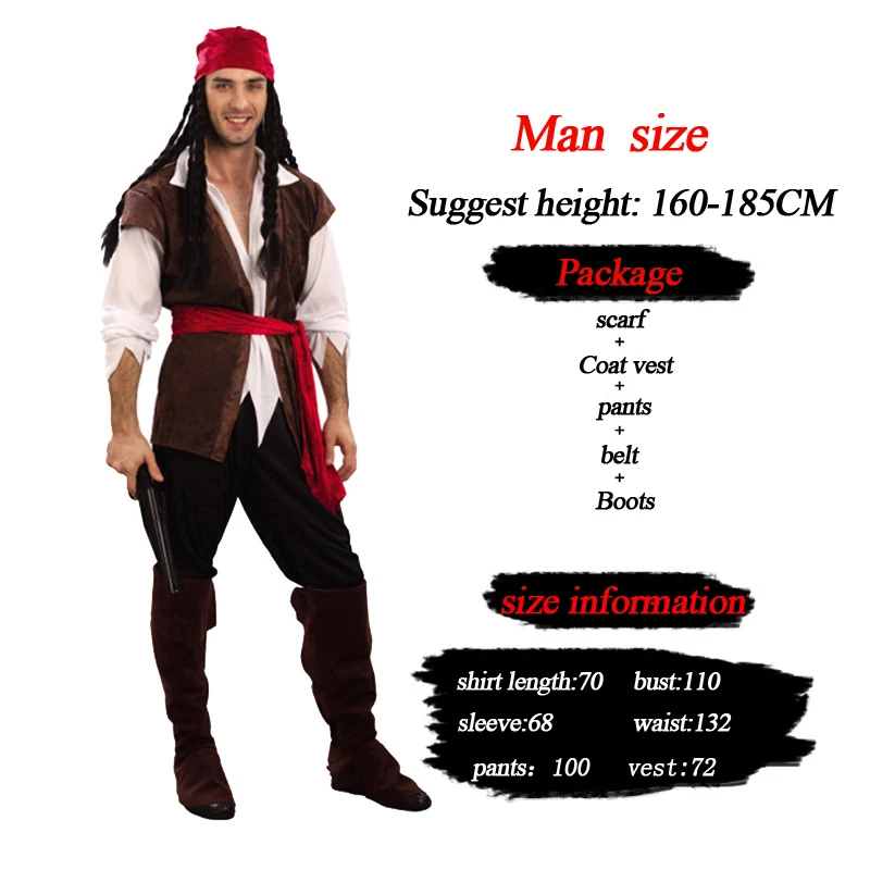 Новинка мужские и женские костюмы для косплея пиратские Хэллоуина карнавала