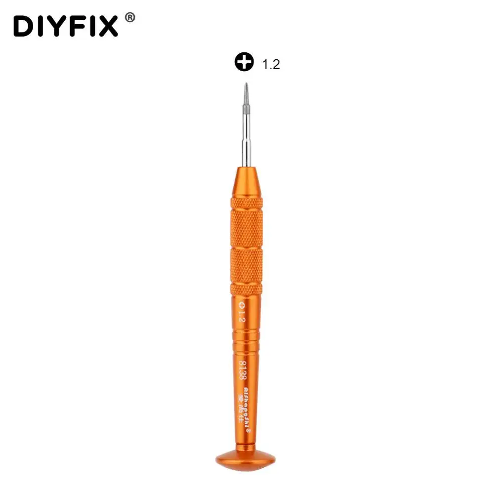 1.2 Cross DIYFIX прецизионных отверток P2 1,2 1,5 крест 2,5 Phiilips 0,6 Y Совет T2 2,5 Hex для iPhone samsung телефон MP3 Ремонт Открытие Инструмент - Цвет: 1.2 Cross