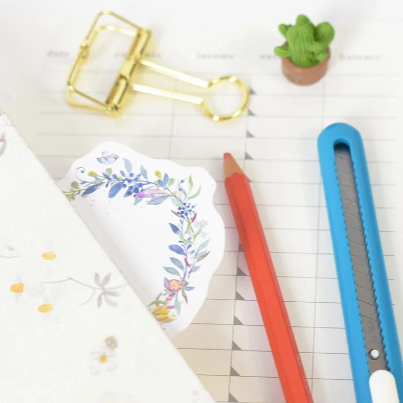 Модная красивая гирлянда самоклеющаяся блокнот липкая закладка для заметок