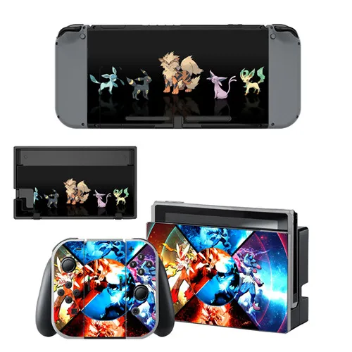 YSNS1710 Виниловые наклейки для nintendo Switch для консоли nintendo Switch и контроллера-для Pokemon Go Pikachu - Цвет: YSNS1710