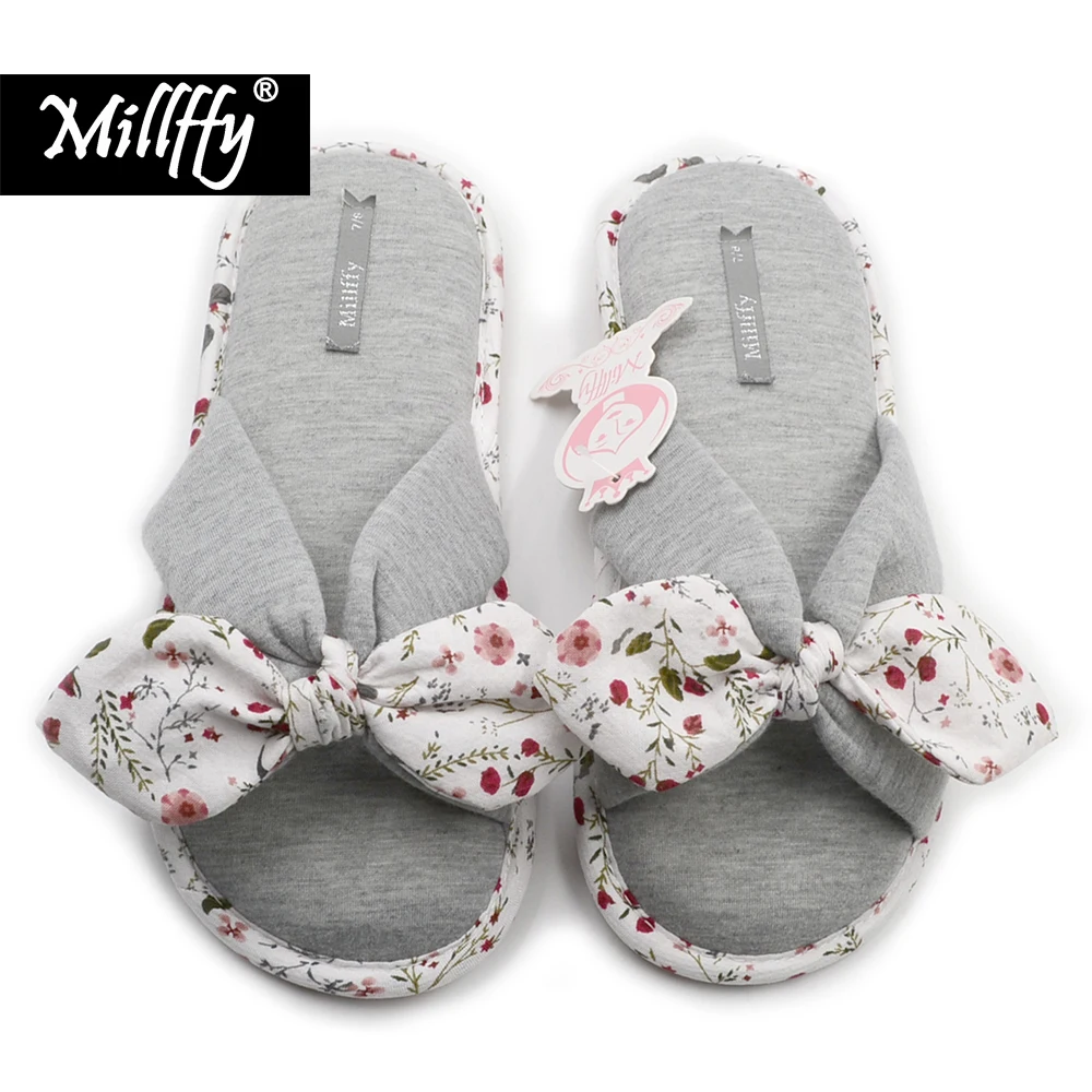 Millffy 2018 новый сезон лето цветочные милые тапочки из пены с эффектом памяти