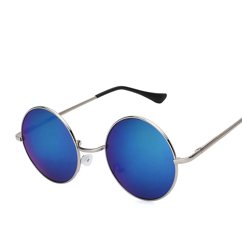 Солнцезащитные очки XIU для мужчин и женщин круглые металлические брендовые