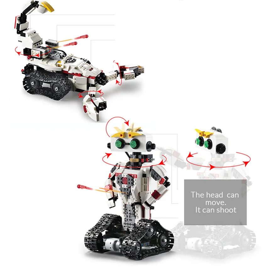 710/606 шт RC робот строительные блоки 2в1 трансформирующий литиевый аккумулятор