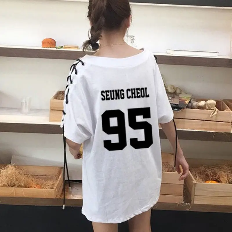 Mainlead KPOP SEVENTEEN 17, футболка, Топы, футболка, динозавр, короткий рукав, Джошуа, хлопок, Вернон, футболка - Цвет: SEUNGCHEOL