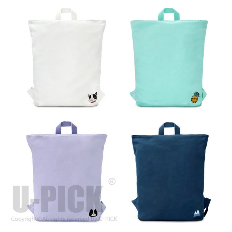 U-выбрать новый Дизайн модные Повседневное рюкзак четыре Цвет мини Вышивка узор