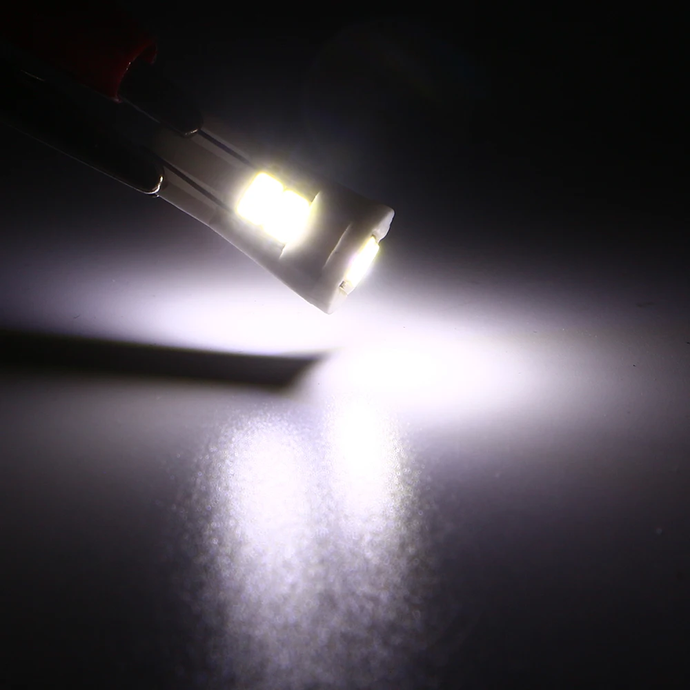 T10 100 шт./лот T10 194 168 5730 6 SMD 6 светодиодный Керамика авто светодиодный номерного знака светильник двери автомобиля светодиодный Обратный объектив лампы Белый Smd