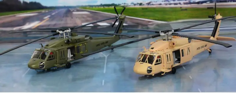 1: 72 UH-60 черный ястреб UH-60A вертолет предварительно построенный хобби Коллекционная готовая пластиковая модель самолета