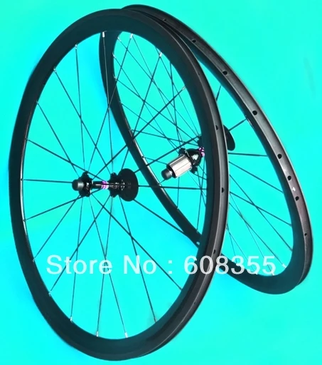 3k карбоновый клинчер обод дорожный велосипед колесная установка 38 мм|clincher wheelset|rim