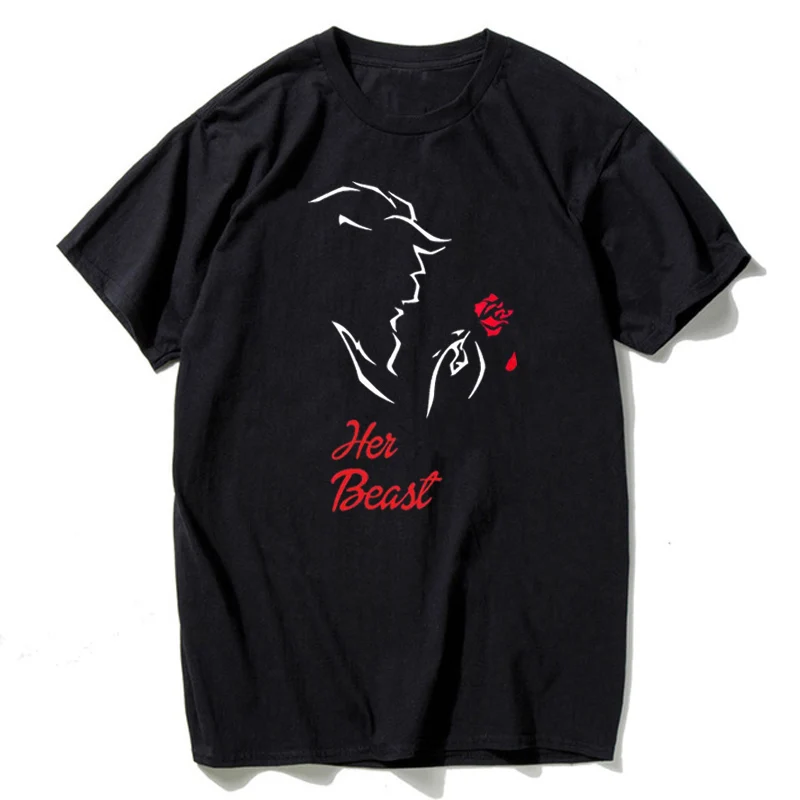 Женская красивая футболка с принтом для девочек хлопковая летняя одежда пары