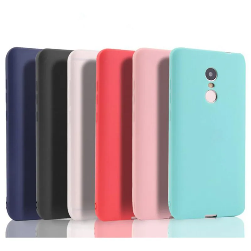 Матовый силиконовый чехол для Xiaomi Redmi 4X 4A 5 Plus 5A Примечание Мягкий телефона из ТПУ