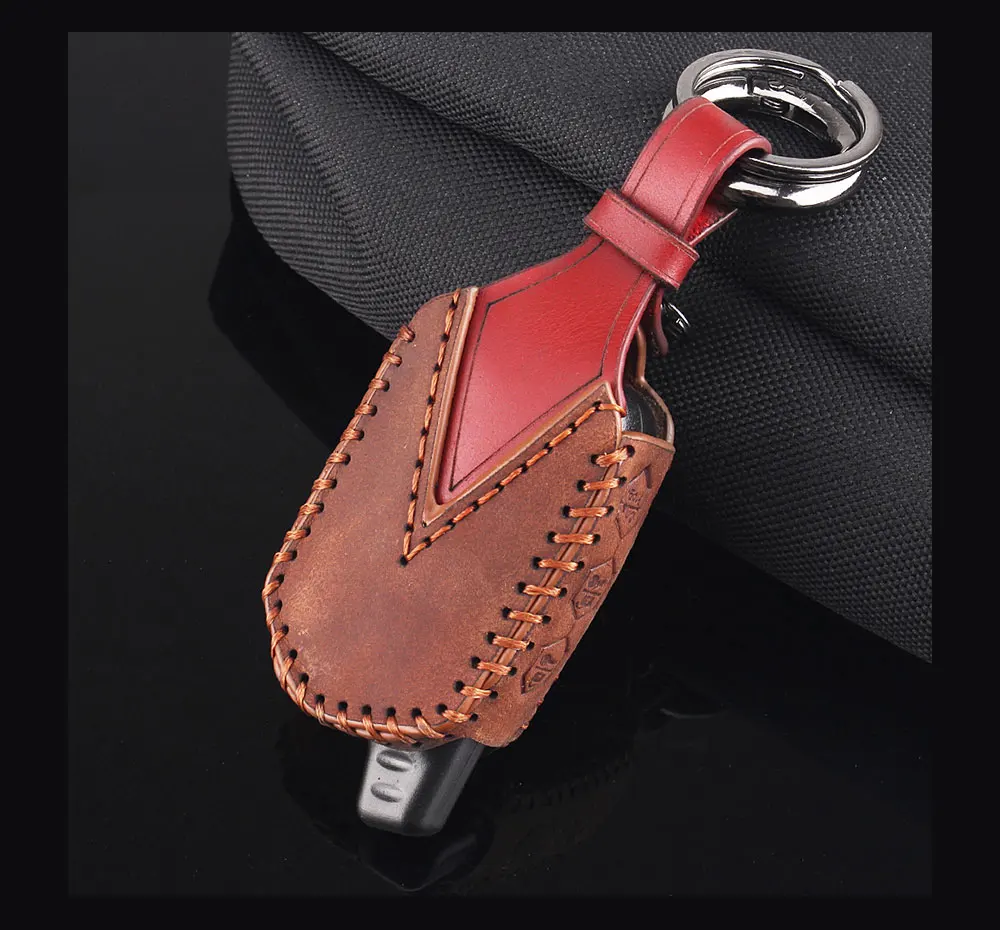 KEYYOU 3 кнопки Кожаный Автомобильный Стайлинг ключ чехол для Starline B9 B6 A91 A61 Twage двухсторонняя Автомобильная сигнализация брелок