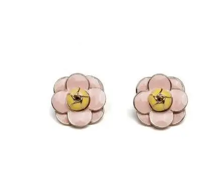 Серьги-подвески в форме цветка Chich Camellia cc Boucle d'oreille femme pendante перламутр серьги с жемчугом - Окраска металла: Имитация родиевого покрытия