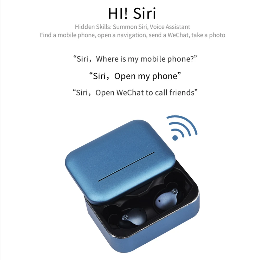 Беспроводные Bluetooth 5,0 бинауральные наушники TWS водонепроницаемые наушники HD стерео Спортивная гарнитура с микрофоном зарядная коробка