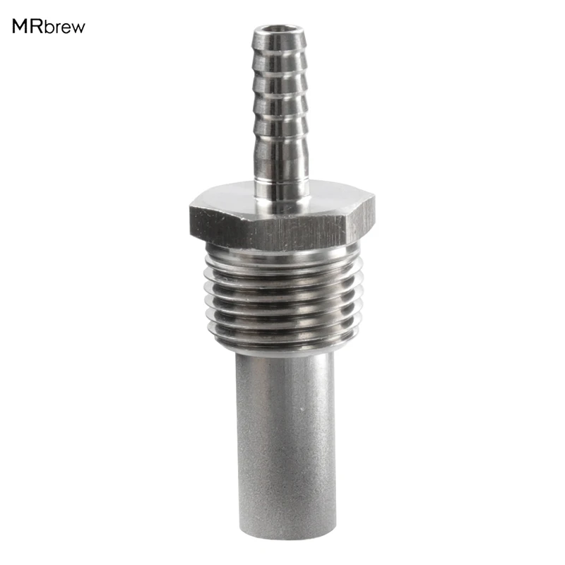 

1/2" MPT Diffusion Oxygen Stone - 2 Microns, 1/4"Barb, Kegging Homebrew stone
