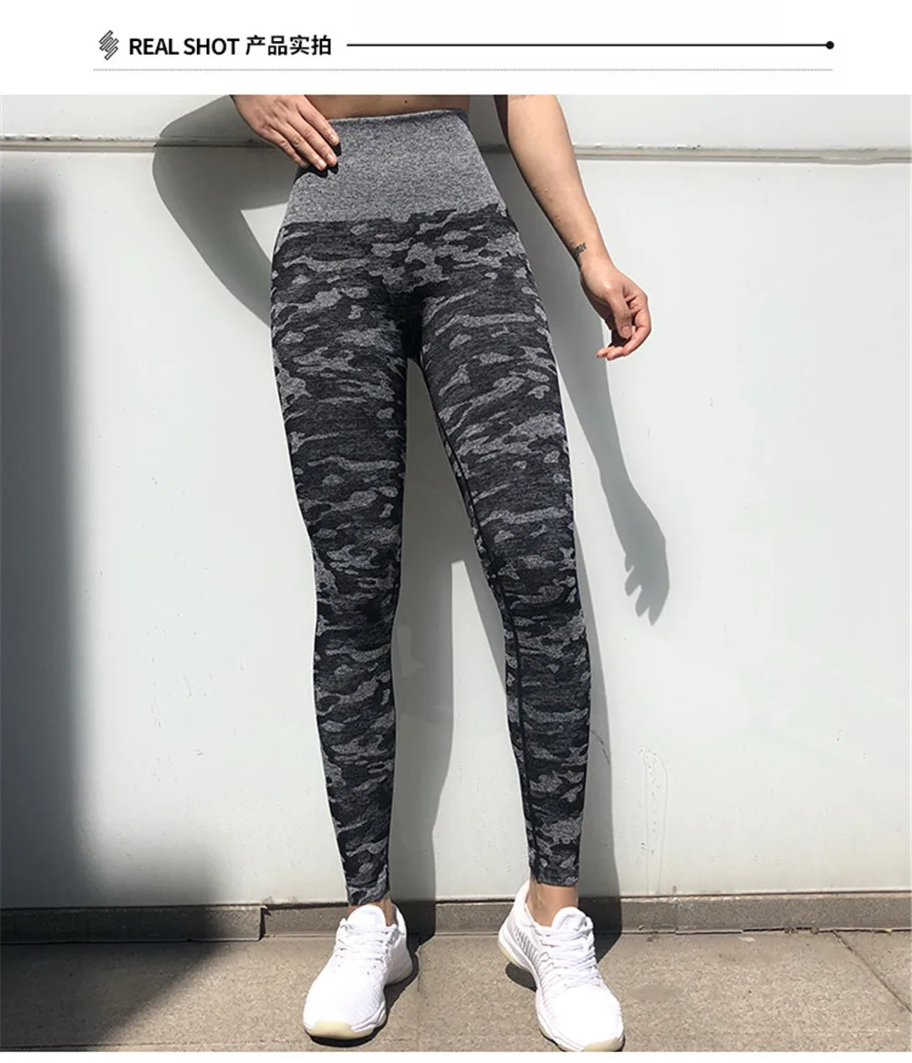 Женские Леггинсы пуш-ап бесшовные трикотажные леггинсы для фитнеса спортивные