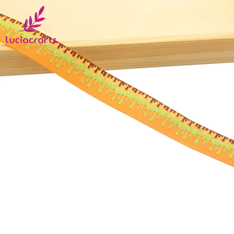Color 12 5yards 5 ярдов/6 ярдов 25 мм/38 мм Печатная корсажная лента для рождества, свадьбы, вечеринки упаковочный материал для подарков DIY Аксессуары S0402 - Цвет: Color 12 5yards