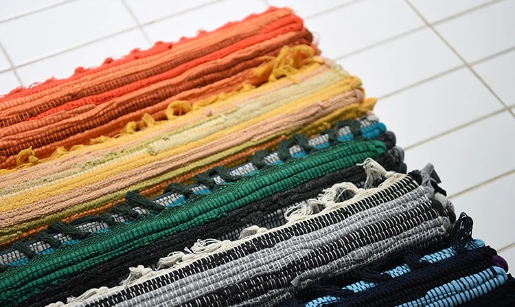 Ковер для кухни, хлопок, геометрический пол, коврик для входной двери, Tapis De Cuisine, Нескользящие тканые коврики ручной работы, ковры 76x47 см