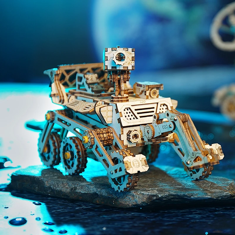 Robotime подвижная игрушка на солнечной энергии 3D головоломка DIY лазерная резка