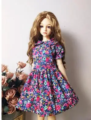 G T02-X548-1 Одежда для кукол Blyth 1/3 1/4 bjd 1/6 аксессуары для кукол хлопковое классическое платье с цветочным рисунком 1 шт - Цвет: G
