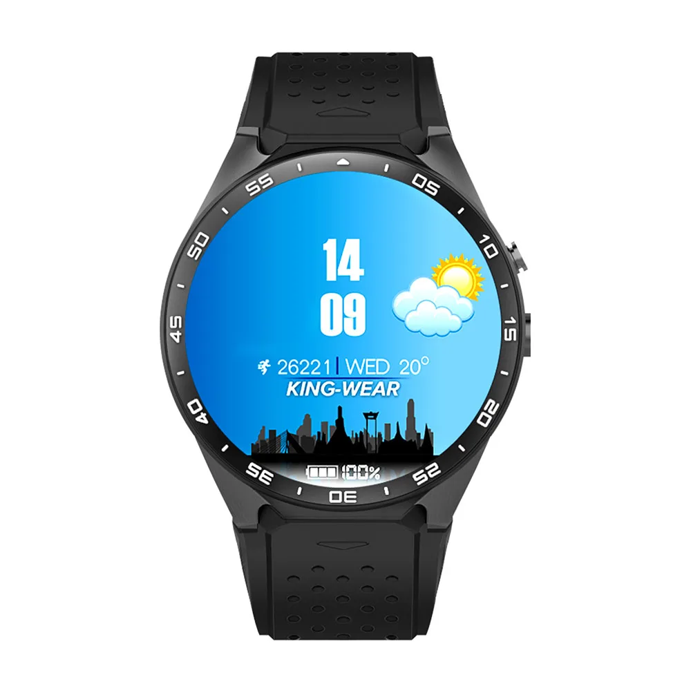 2017 Горячие Kingwear kw88 ОС Android 5.1 Смарт-часы 1.39 дюймов 400*400 SmartWatch Phone Support 3G Wi-Fi Nano SIM WCDMA