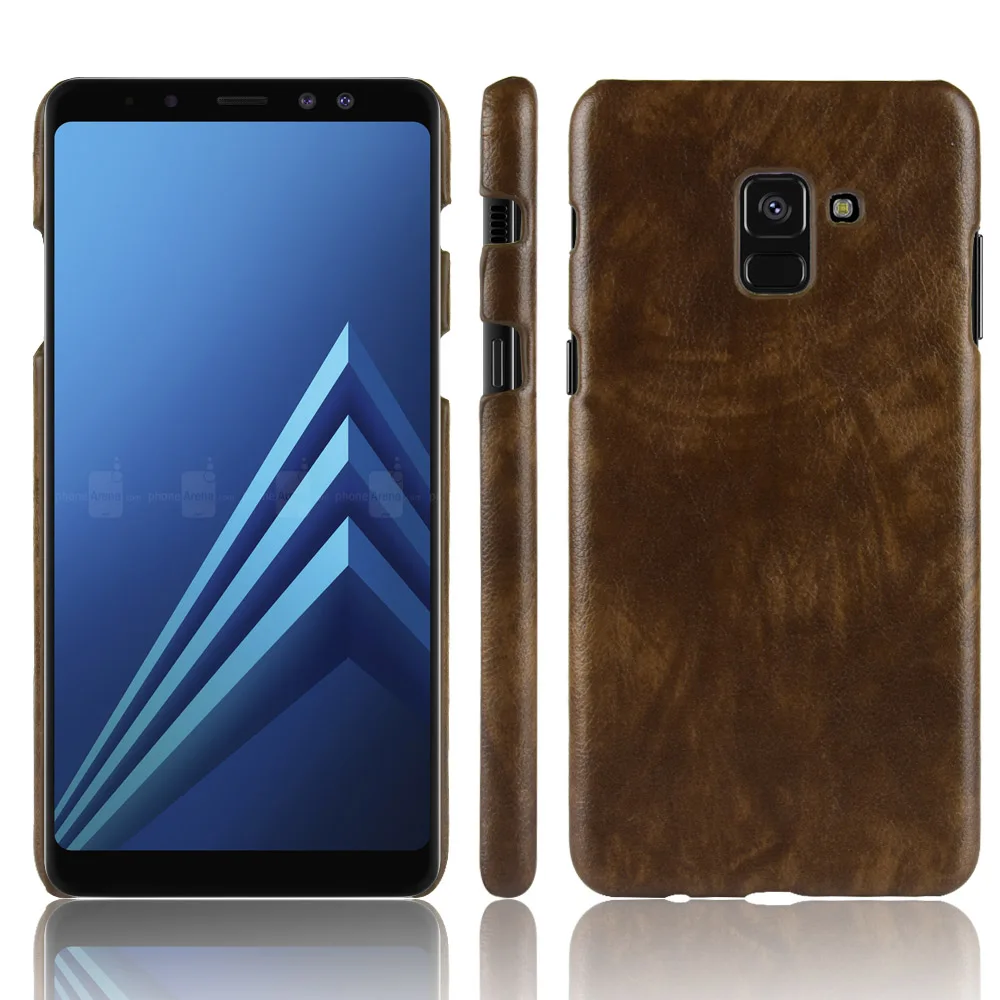 Litchi Retro Leather Case for Samsung Galaxy A8 Plus Cover Skin Shockproof Hard Shell On A7 2018 Phone Cases Fundas Bag |