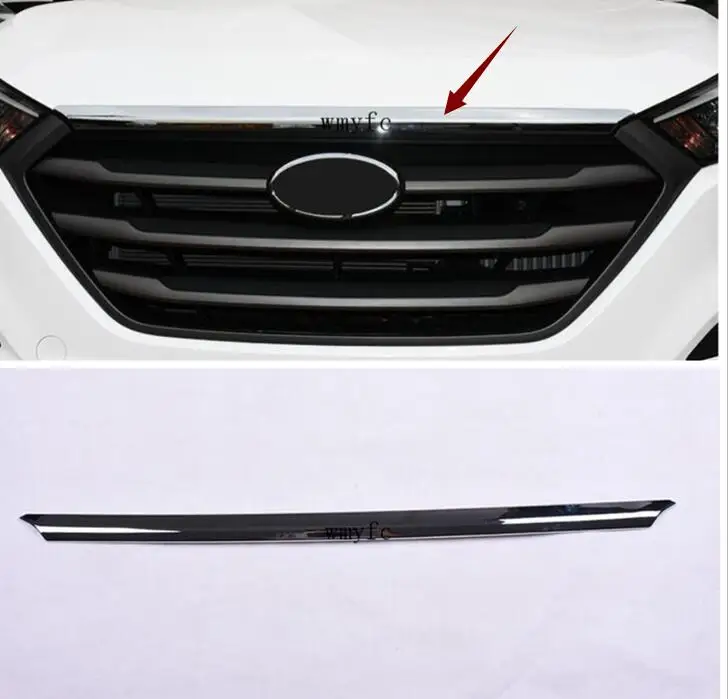 Подходит для HYUNDAI TUCSON TL 2015 2016 2017 хромированный передний капот решетка гриль губы