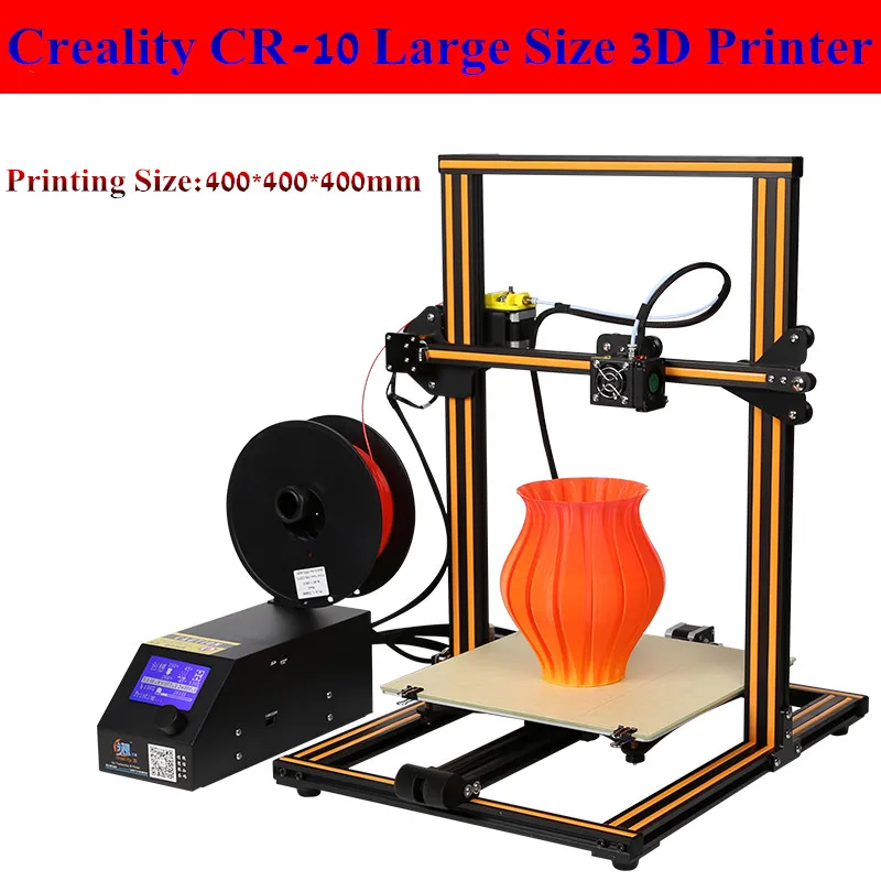 Новинка 2017 года Max Размеры 400*400*400 мм creality CR10 серии 3D принтеры с подогревом кровать
