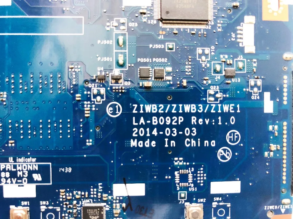 Оригинальный Для Lenovo B50 70 Материнская плата ноутбука 3558U ZIWB2 ZIWB3 ZIWE1 LA B092P испытания