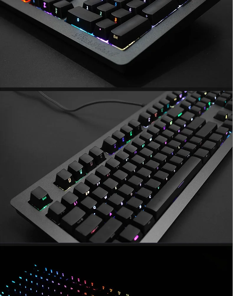 Ajazz AK60 USB проводной боковой резьба белый светильник/RGB подсветка механическая клавиатура с мультимедийной ручкой для светильник ing/регулятор громкости