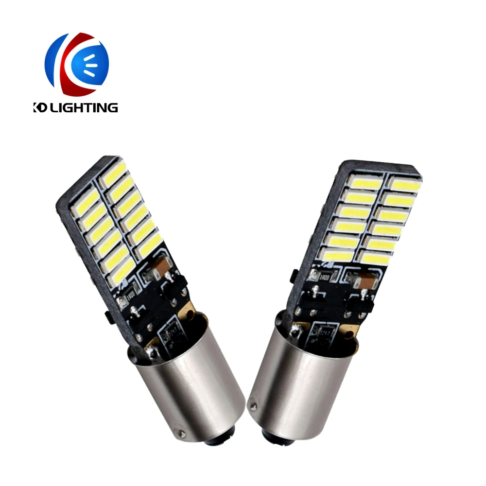 KD 4 шт./лот BA9S Светодиодные Автомобильные фары 4014 3014 24smd светодиодные T4W H6W Canbus