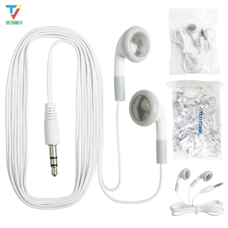 Одноразовые наушники 300 шт./лот оптовая продажа недорогие для театра музея