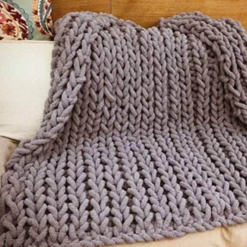 

19 Color Winter Warm Flannel Chunky Diameter 20mm Yarn for DIY Blankets, Pet House or Blankets, Rugs, Pillow Covers Knitting