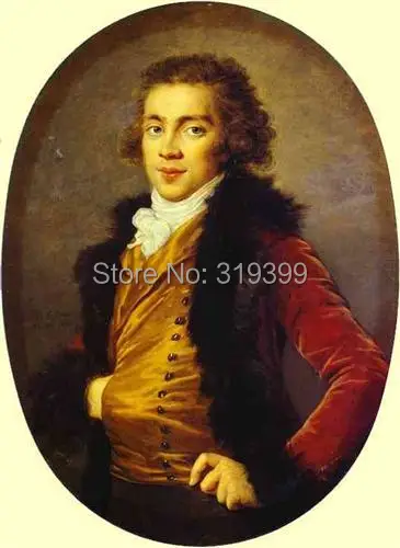 

portrait-of-baron-grigory-alexandrovich-stroganoff-1793 by Louise Elisabeth Vigee Le Brun, ,oil painting,handmade oil painting