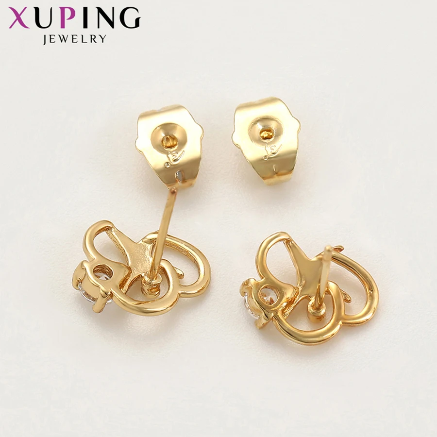 Xuping модные милые покрытые золотом серьги кольца ювелирные изделия для женщин