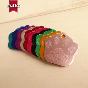 Бирка с именем собаки, из алюминия, 10 шт.лот, 10 видов цветов, DIT-026