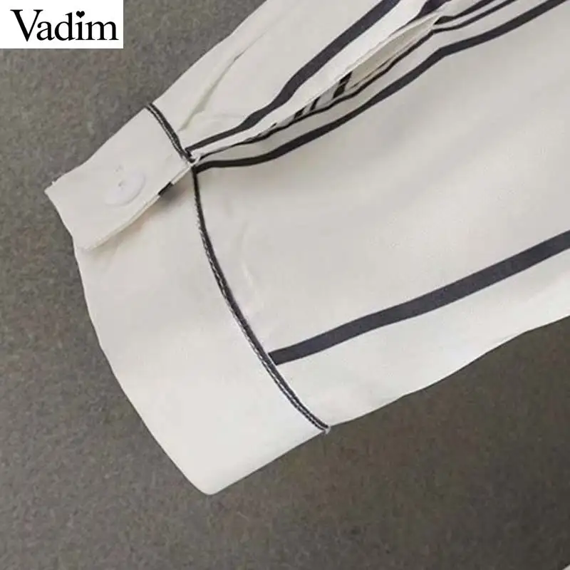 Вадим женщин Элегантный Полосатый платье-футболка галстук-бабочка Пояса Длинные