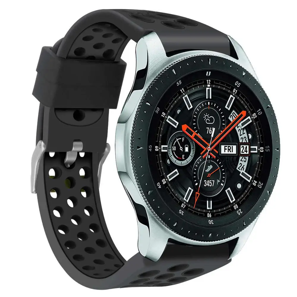 5 22 мм силиконовый спортивный ремешок для samsung Galaxy Watch 46 мм gear S3 классические часы huawei сменный ремешок для часов 91012 - Цвет ремешка: 5