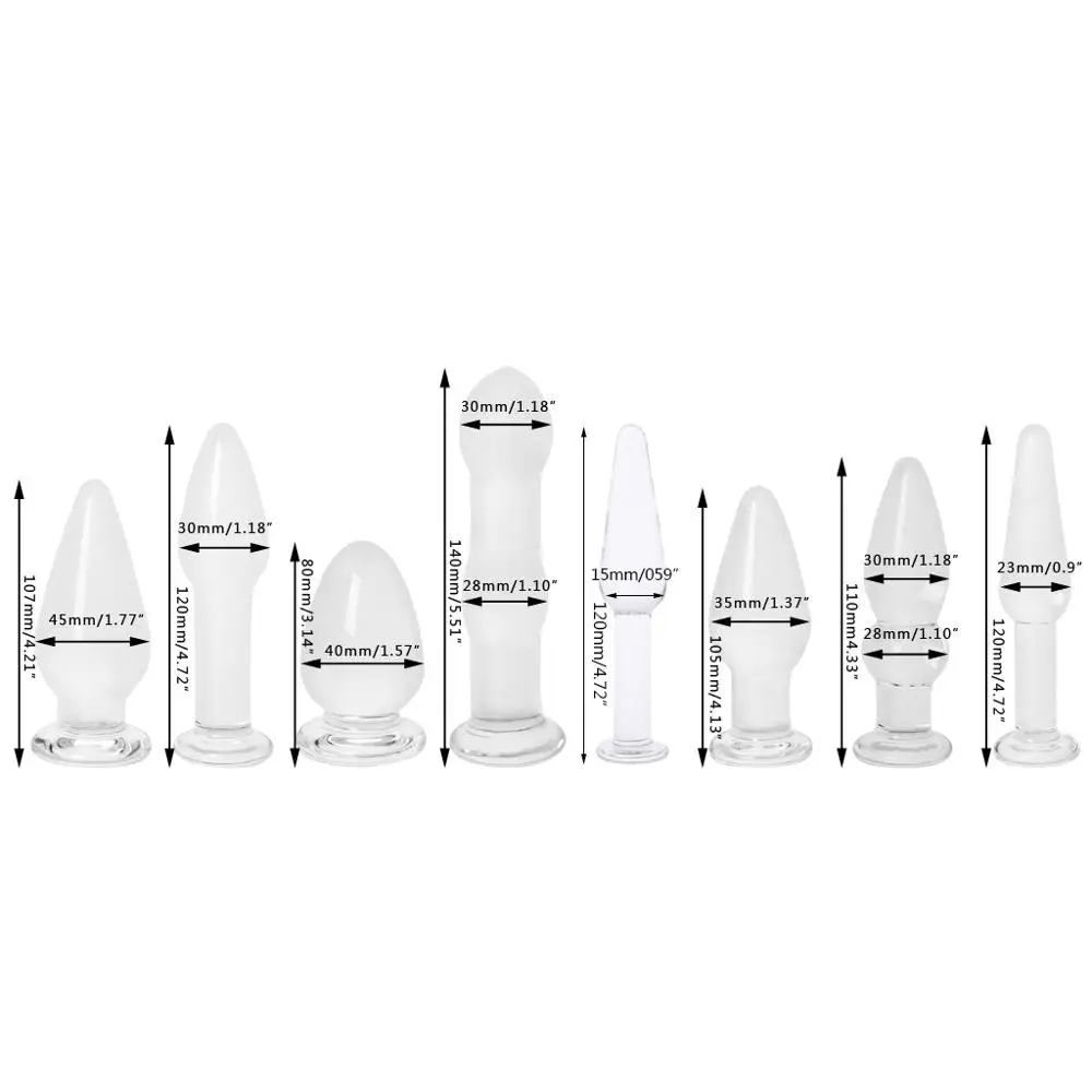1 шт. стеклянный анальный вагинальный фаллоимитатор анальная пробка с бусинами