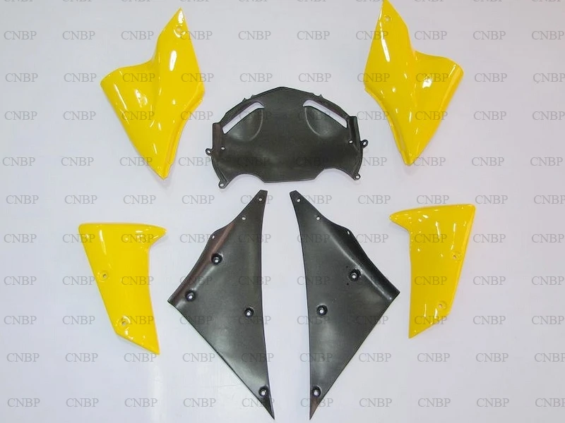 Обтекатели для Kawasaki ZX10r 2006-2007 2006 Ninja ZX 10r 2007 черные желтые обтекатели | Дом и сад